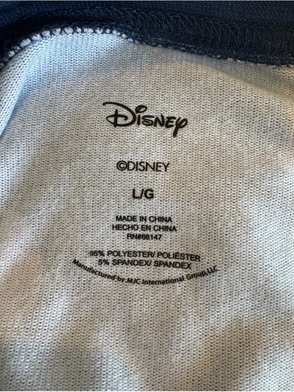 Disney Stitch Pajama Top - Navy and Light Blue - Picture 3 of 3